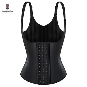 Fajas Colombianas Body Shaper addominale guaina piatta cinturino vita Trainer gilet giacca dimagrante corsetto in lattice per le donne