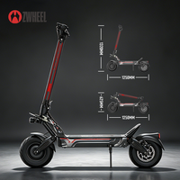 Elektrikli Scooter 6000W Çift Motorlu 60V30Ah 12 İnç Katlanabilir Tam Süspansiyonlu Su Geçirmez 100KM/S Off-Road E-Scooter