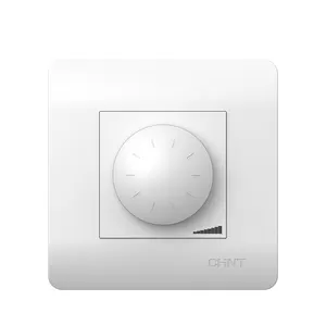 CHINT High Quality Safety Eco Friendly 1-Gang 1-Way 250v Light Switch Dimmer Rotary Remote Controller