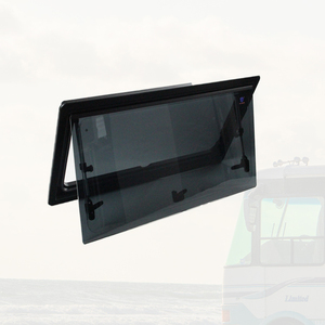 Ventana de Ángulo Recto para Autocaravana 902*452mm, Certificación ASA ECE, Doble Acristalamiento, Vidrio Acrílico Anti-UV, Apertura Máxima de 70 Grados, Fijación con Tornillos - Product Image 1
