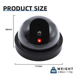 <strong>Security</strong> <strong>Camera</strong> Surveillance Indoor/Outdoor Dummy LED Blink Flashing Light Dome <strong>Fake</strong> <strong>Camera</strong> - Product Image 2
