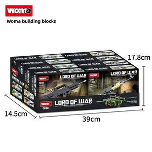 Woma 8-in-1 Sniper Rifle Series ABS Plastic 40-Piece EN71 Certified Customized Color Educational <b>Building</b> <b>Blocks</b> Small Particles - Product Image 2