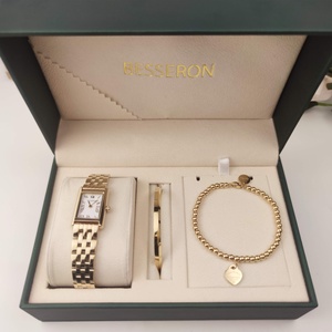 Reloj Elegante para Mujer con Brazaletes Personalizables, Totalmente en Acero Inoxidable, Movimiento de Cuarzo Japonés, Resistente al Agua - Product Image 4