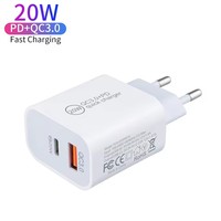 Chargeur de haute qualité US EU Type C Super Rapide PD20W Adaptateur de chargeur pour iPhone 17 16 15