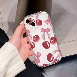 Custodia per telefono cellulare in TPU con stampa a forma di gelato con stampa ciliegia <span class=keywords><strong>rossa</strong></span> con bordo in Silicone per <span class=keywords><strong>Iphone</strong></span> X Xr Xs Max <span class=keywords><strong>11</strong></span> 12 13 14 15 16 17 - Product Image 5