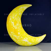 Lune Crescente Gonflable Géante pour la Publicité, Lune Gonflable Courbée, Lune Gonflable pour Événements ou Décoration