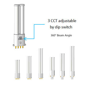 4W 5W 6W 7W 8W 9W 10W 12W Germicida TUV con base de 2 pines Bombilla 2G7 G23 CE ROHS UL - Product Image 2