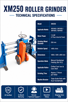 Machine à broyer à rouleaux certifiée CE XM250 pour ligne de recyclage des pneus usagés