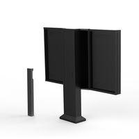 Écran LCD triple de 55 pouces lisible en plein soleil 3000 nits, étanche IP65, affichage numérique de menu 24h/24 et 7j/7 pour drive-thru