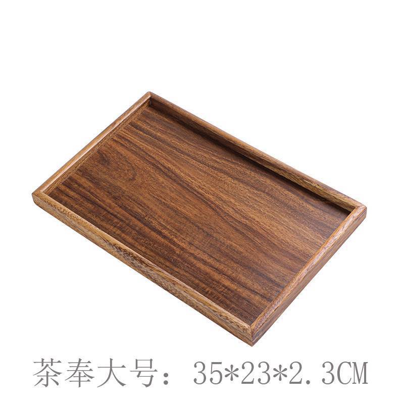 Walnut wood teaware, large size, 35*23*2.5 cm.