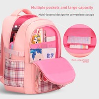 Nouveau sac à dos en nylon durable de grande capacité pour filles, style mode, forme d'arc, pour élèves du primaire