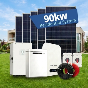 Système solaire domestique 90 kW hors réseau, kit d'énergie solaire hybride complet pour usage domestique et professionnel - Product Image 1