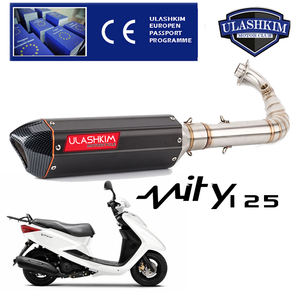 Sistema Completo de Escape Silenciador Deslizante para Motocicleta <span class=keywords><strong>Yamaha</strong></span> BWS125 ZUMA125 Vity 125, Tubo de Escape para Moto y Scooter - Product Image 2