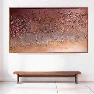 Peinture à l'huile texturée faite à la main sur toile, art mural contemporain pour la décoration intérieure de la maison, art mural encadré, décoration commerciale - Product Image 3