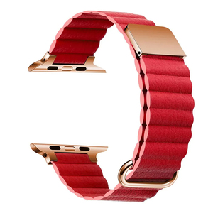 Bracelet de montre magnétique en cuir microfibre personnalisé, série 8/<span class=keywords><strong>7</strong></span>/6/5/4/3/SE, pour hommes et femmes, accessoires pour montres intelligentes en cuir - Product Image 1