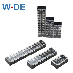 TB Barrier Screw Terminal Block TB25 Series Wire Connector 600V 25A 3/4/6/8/10/12 Posisi Connector Barrier