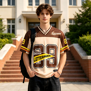 Jersey Retro Americano Personalizado al por Mayor ODM, 220g, Malla Transpirable, Impresión por Sublimación, Logotipo Personalizado, Patrón de Alta Calidad para Hombre - Product Image 4