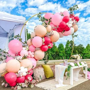 Conjunto de balões decorativos para aniversário, conjunto de balões rosa/85 peças com arco de margaridas para casamento, festas, adereços, festa, evento