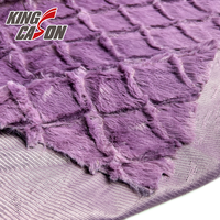 Kingcason Bestseller lila Stricks toff 100 Prozent Polyester Gutes Hand gefühl Anti-Falten-Pv-Fleece für Kinderspiel zeug
