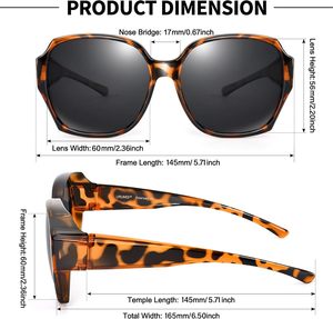 URUMQI Overglasses für Brillen träger Unisex UV400 Schutz Blendung Polarisierte Sonnenbrille Ultraleichter Voll rahmen nach Maß - Product Image 3