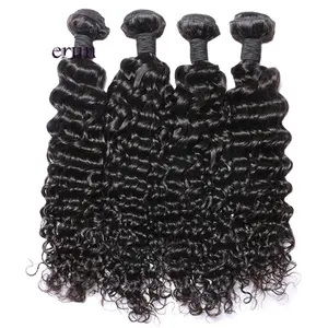 China Vendor Ready to Ship Wholesale Price Straight Body Wave Deep Curly Brazilian 100% Virgin Human Hair Bundle