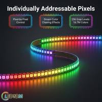 Bandeau LED à Pixels RGB Programmable Adressable Magique, Bande Lumineuse LED RGBW 5V 12V 24V WS2811 WS2812B UCS1903 SK6812 DMX512