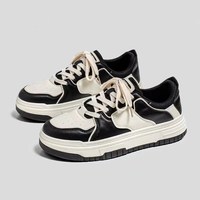 Chaussures Homme M088 – Nouveauté 2025 – Baskets Décontractées Polyvalentes pour Homme – Étudiant – Semelle Épaisse Antidérapante – Noir et Blanc – Chaussures de Sport pour Homme