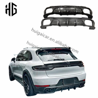 Diffuseur de voiture de becquet de couvercle de coffre de séparateur de pare-chocs arrière en Fiber de carbone 3K de haute qualité pour 2014-2022 Porsche Macan 95B 95B.1 95B.2