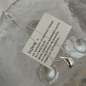 S925 argent Sterling Version coréenne Niche Design goutte d'eau personnalité clavicule chaîne début printemps Style pendentif collier - Product Image 3