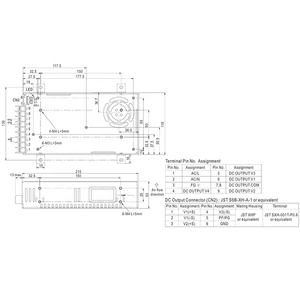 Uscita originale meanwell QP-320D <span class=keywords><strong>CH3</strong></span> 320W Quad con funzione PFC - Product Image 5