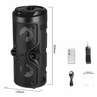 Fabrikanın orijinal taşınabilir güç radyo partiler için aktif USB Karaoke mikrofon makinesi ile harika büyük ekran