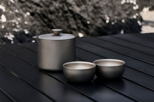 180ml tinh khiết Titanium <span class=keywords><strong>Tea</strong></span> Set TA1 hai lớp chịu Nhiệt Trà <span class=keywords><strong>Maker</strong></span> - Product Image 6