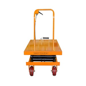 1000Kg Handmatige Heftafel 500Kg 1000Kg Hydraulische Schaarlift Tafel Schaar Lifter <span class=keywords><strong>Platform</strong></span> Handling Trolley - Product Image 2