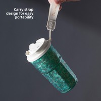 Nouvelle tasse à café en titane pur, isolée sous vide, à double paroi, élégante, portable, pour une utilisation nomade, adaptée aux voitures
