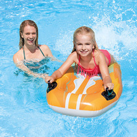Planche de natation gonflable pour enfants en forme d'animaux mignons, pingouin, crocodile, avec doubles poignées, jouet aquatique