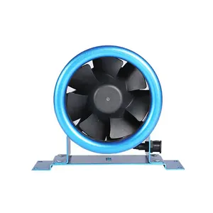 Grow Room Ventilation Exhaust Fan 5" Smoke Centrifugal Blower Fan In Line EC Fan