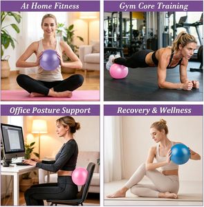 25cm Pilates <b>Yoga</b> <b>Ball</b> Mini <b>Yoga</b> <b>Ball</b> with Pump - Product Image 6