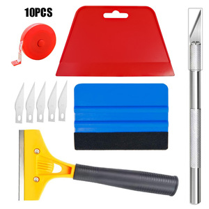 <span class=keywords><strong>Kit</strong></span> d'outils pour film vinyle de voiture, 10 pièces, raclettes pour l'application de film adhésif <span class=keywords><strong>sur</strong></span> les fenêtres - Product Image 6