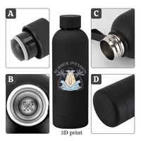 Bouteille d'eau sport isotherme en acier inoxydable 500 ml à double paroi sous vide, sans BPA, avec logo personnalisé – Offre spéciale