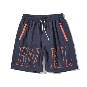 Benutzer definierte Logo dehnbare Sport Sport Nylon Shorts Workout Board kurze Hosen Strand Polyester Shorts für Männer