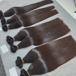 Extensiones de Cabello Humano Virgen Vietnamita Toupee Corp T01, Ondulado Ligero, Doble Trama, Tejido a Máquina, 18 Pulgadas, 100g - Product Image 4