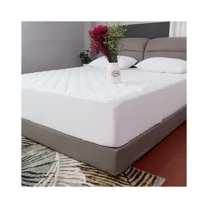 Disesuaikan Harga Pabrik Ratu Dipasang Berlapis Kasur Pad Tahan Air Bed Cover Berlapis Kasur Pelindung Penutup