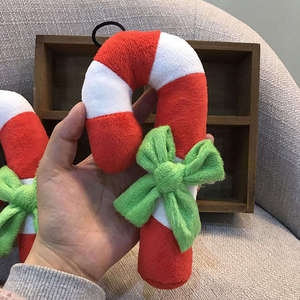 Juguetes Masticables para Perros al por Mayor, Lindos Juguetes de Peluche con Diseño de Bastón Navideño, Juguetes Interactivos con Sonido para Perros - Product Image 6