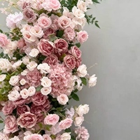 Rosa Realistischer Handgefertigter Seiden-Kunstblumen-Lotusbogen - Maßgefertigt, Weich, Langlebig, Großhandel für Hochzeit, Muttertag, Neujahr