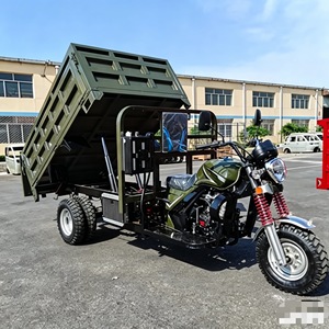 รถสามล้อเครื่องยนต์เบนซิน 5 ล้อ พร้อมกระบะยกเทสำหรับขนส่งสินค้า - Product Image 4