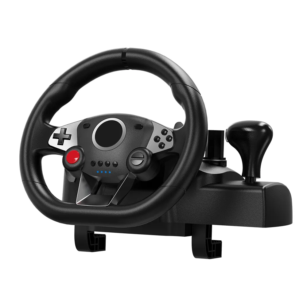 C-STAR ERGONOMIC adjustable sensitivity plug and play car game controller racing steering wheel