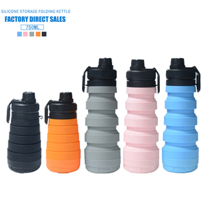 Sport <b>Water</b> <b>Bottle</b> Halloween Gift Children Food Grade Silicone Collapsible BPA Free 750/550 ML Silicone <b>Water</b> <b>Bottles</b> - Product Image 1