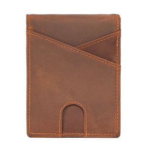 Portefeuille à rabat pour homme - Cuir véritable, blocage RFID, élégant, 11 emplacements pour cartes de crédit, avec fenêtre d'identification - Product Image 2