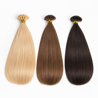 Extensions de cheveux en U, 100% cheveux humains naturels, kératine pré-collée, pointe plate, Remy, micro-liens, pointe à ongles, pour femmes, vente en gros, personnalisées