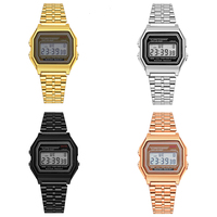 Reloj Digital Dorado de Cuarzo para Hombre de Buena Calidad y Moda de Fábrica China al por Mayor Más Barato